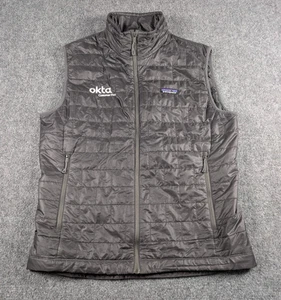 Patagonia Nano Puff Weste Herren mittelgrau durchgehender Reißverschluss Outdoor mit Logo - Bild 1 von 8