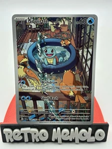 JCC Pokémon Squirtle Corona Estelar Ilustración Raro Holo Tarjeta 148/142 Sv07 - Imagen 1 de 4