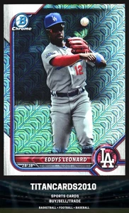 Eddys Leonard 2022 Bowman Chrome Silver Mojo Los Angeles Dodgers #BCP-229 - Picture 1 of 2