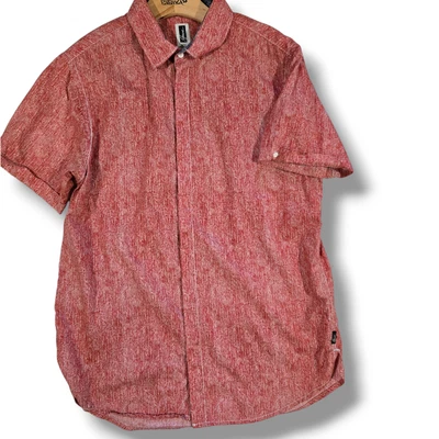 Howe No. 65 Creative Workforce men's coral short sleeves button-down shirt - med - Image 1 of 4