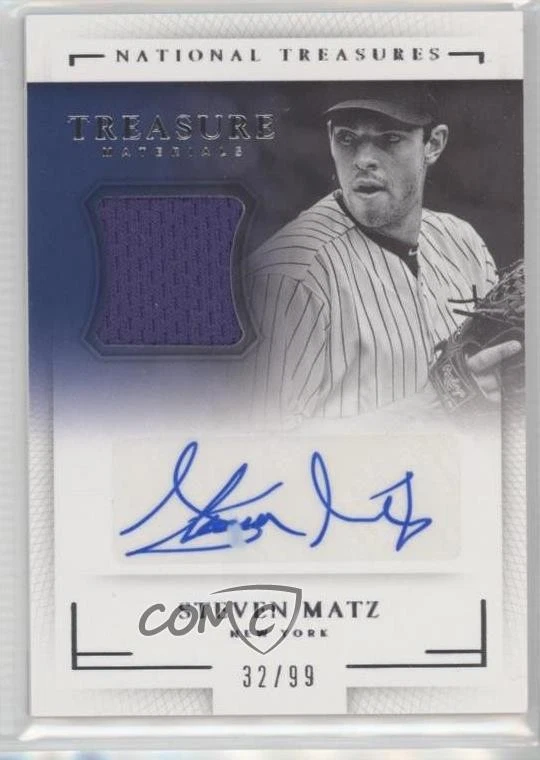 2016 Panini National Treasures Treasure Material Signatures /99 Steven Matz Auto - Image 1 of 2