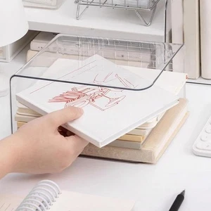 Portariviste Trasparente Portariviste Portadocumenti Da Scrivania per Quaderno - Foto 1 di 7