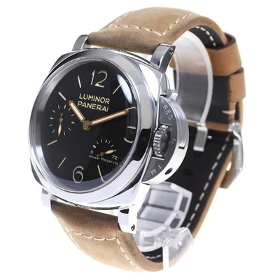 PANERAI LUMINOR 1950 PAM00423 47 mm SS esfera negra viento manual reserva de energía #C247 Foto 1 de 4