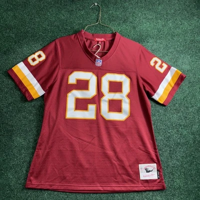 Camiseta para mujer Mitchell & Ness pequeña WASHINGTON REDSKINS Darrrell verde #28 nueva Foto 1 de 4
