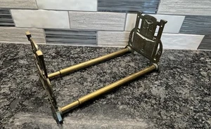 Antique Judd Brass Expandable Book Rack Bookends Art Nouveau Birds Fountains - Picture 1 of 6