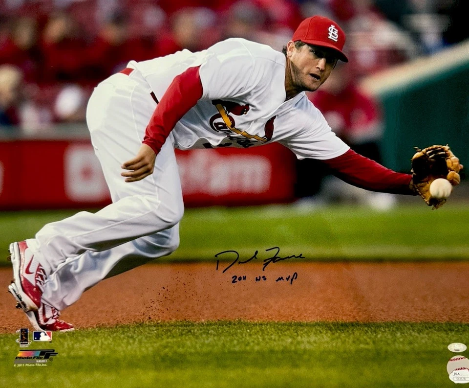 David Freese Signed St Louis Cardinals 16x20 (2011 WS MVP) Photo JSA - Image 1 of 1