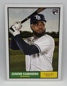 2024 Topps Heritage Junior Caminero Rays #33 Rookie RC NM-MT or Better - Picture 1 of 1