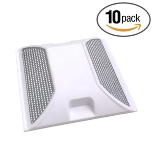 Road Reflectors Pack of 10 | 4 by 4 inch White Street Pavement & Asphalt Markers - Picture 1 of 6