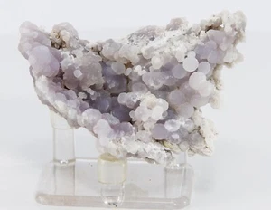 Traube Achat Kristall Natur Lila Chalcedon Cluster Dekor 86g 74mm H1994 - Bild 1 von 13