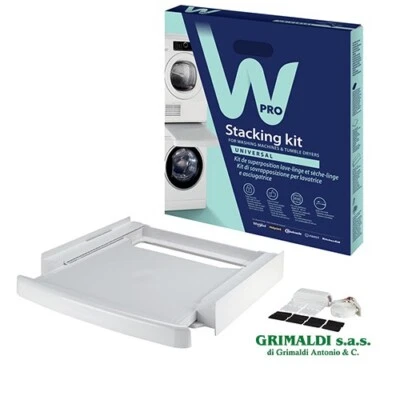 KIT SOVRAPPOSIZIONE LAVATRICE E ASCIUGATRICE RIPIANO CON ESTRAIBILE 60 x 60 WPRO - Immagine 1 di 4