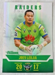 2017 NRL Traders Parallel PS016 - Joey Leilua Canberra Raiders - Picture 1 of 1