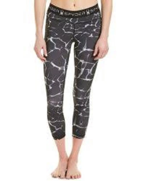 SPYDER Slash Capri Onda Apretada Bk Leggings Yoga Esquí Entrenamiento Gimnasio Mujeres Nuevo con Etiquetas $79  Foto 1 de 4