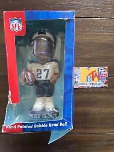 Rare Vintage 90s NFL Tennessee Titans Eddie George Hand Painted Bobblehead Doll