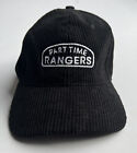 Part Time Rangers Black Embroidered Corduroy Cap | OSFM