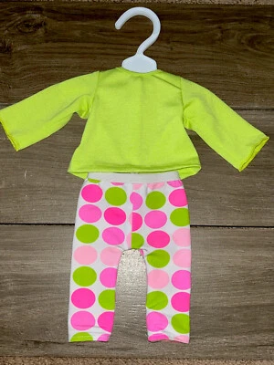 Madame Alexander 18" Muñeca Ropa Conjunto Rosa Lunares Leggings Pantalones Conjunto Lote Foto 1 de 4