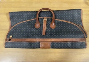 pollini porta abiti da viaggio in pelle vintage anni 80 - Foto 1 di 12