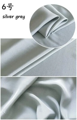 1yard*114cm, Quality 12 momme Crepe Silk Fabric CDC Pure Silk Crepe De Chine - Image 1 of 4