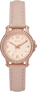 Relic by Fossil Women's Matilda Three-Hand Date Rose Gold ZR34647 - Picture 1 of 4