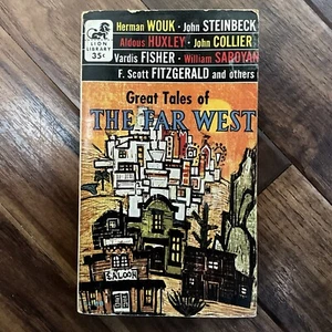 Great Tales of The Far West -Huxley Steinbeck Wouk- 1956 Lion Library Paperback - Picture 1 of 6