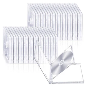 10Pack STANDARD Double CD Jewel Case with Tray 10.4mm (2 CD) Lots Clear Cover - Picture 1 of 9