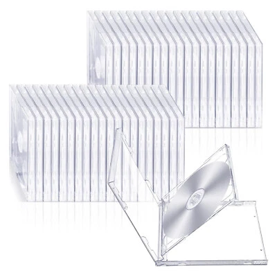 批量标准双 CD 珠宝盒 带托盘 10.4 毫米 (2 张 CD) 批量 透明保护套 — 第 1/4 张图片