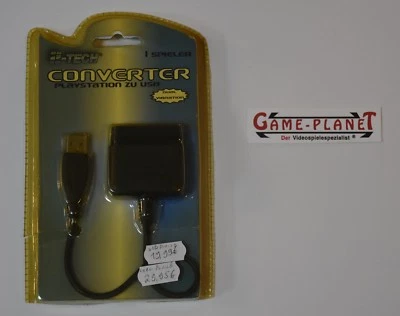 Sony Playstation 1 & 2 -USB Pad-Converter PS2 2-Tech Controller zu USB OVP - Bild 1 von 2