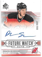 14/15 SP Authentic: Damon Severson Future Watch Autograph RC #'d 388/999 (#287)!