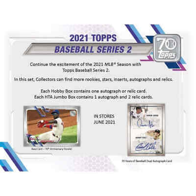 2021 Topps Series 2 Baseball Hobby Jumbo Box Factory Sealed • 161.99$