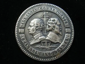 Royal Hobart 1938 Tasmania Commemorates Franklin & Tasman Medallion (NN01) - Picture 1 of 2