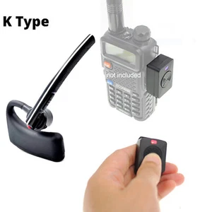 Walkie Talkie Wireless Bluetooth Earphone Microphone HD Voice for 2 pin  - Picture 1 of 8