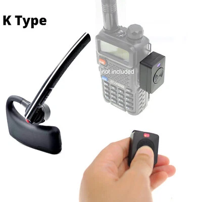 Walkie Talkie Wireless Bluetooth Earphone Microphone for 2 pin  Kenwood - Image 1 of 4