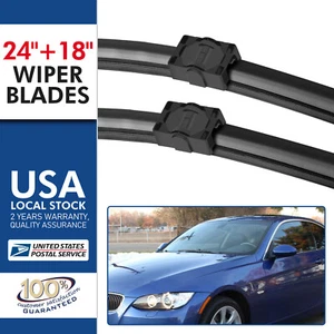 For 2007-2009 BMW 3 Series 2-door 328i 335i Wiper Blades Set US - Picture 1 of 12
