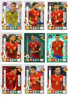 SPAIN FOOTBALL TEAM FULL SET!  PANINI FIFA WORLD CUP  RUSSIA 2018 SOCCER - Image 1 of 4
