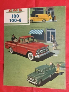 1958 GMC "MODELS '100 & 100-8' PICKUP - Sales Brochure - Picture 1 of 3