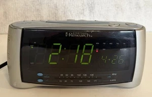 Emerson Research SmartSet Dual Alarm Clock Radio In Silver CKS2237 - Picture 1 of 7