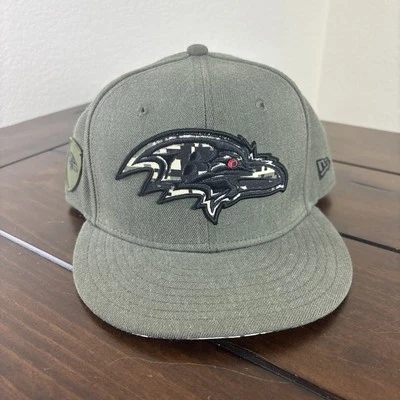 New Era BALTIMORE RAVENS Green Salute To Service 9FIFTY Snapback Digital Camo - Изображение 1 из 4