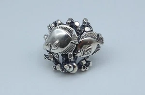 ANILLO PEZ KABANA PLATA ESTERLINA TALLA 6 - Imagen 1 de 8