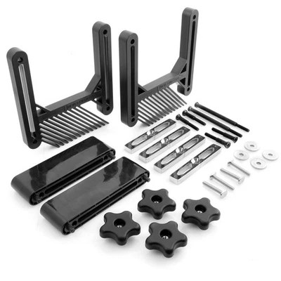 Tablas de plumas apilables dobles de lujo con bloques elevadores barra de bloqueo de inglete de aluminio... Foto 1 de 4