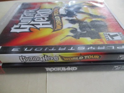 (2) Playstation PS3 VIDEO GAMES: Guitar Hero World Tour & Rockband - Image 1 of 4