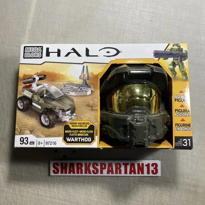 Mega Bloks Halo Micro Fleet Warthog Attack Set #97216 Master Chief Casco  Foto 1 de 4