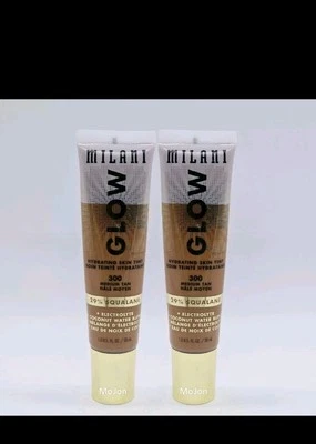Lot Of 2 Milani Glow Hydrating Skin Tint 1 oz Sealed 300 Medium Tan - Image 1 of 3