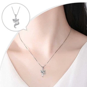 Fuchs Unikat Design Schlüsselbein Kette Anhänger Halskette für bezauberndes A - Bild 1 von 7