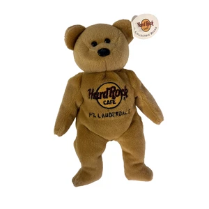Hard Rock Cafe Collectable Bears Isaac Beara FT Lauderdale w Tags Rock N Roll - Picture 1 of 11