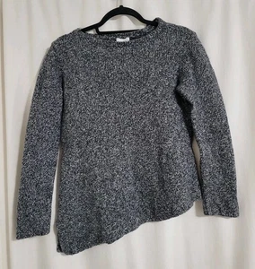 Pure Jill Wollmischung Pullover Gr XS grau asymmetrisch Boho Lagenlook Artsy  - Bild 1 von 8