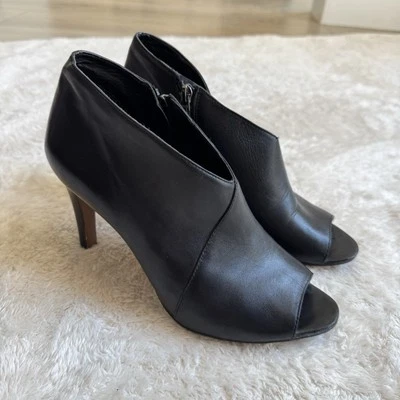 Franco Sarto Womens Open Toe High Heel Ankle Boot Sandal Sexy Black Sz 9 - Image 1 of 4