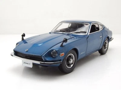Datsun 240Z Coupe 1972 Blu Metallizzato Modellino 1:18 Sun Star - Immagine 1 di 4