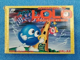 KONAMI Adventures of Lolo NES Game C box/manual damages used