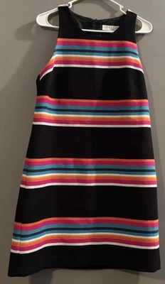 Vestido regata Trina Turk Loma listrado multicolorido tamanho 12 - Imagem 1 de 4