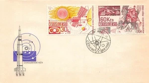 SA09e Czechoslovakia 1967 Space Exploration FDC - Picture 1 of 1
