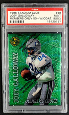 1996 Topps Stadium Club Members Only 50 Coating #48 Joey Galloway PSA 9 (OC)